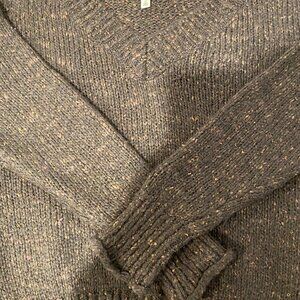 BP Gray Slouchy V- Neck Sweater, Size Medium